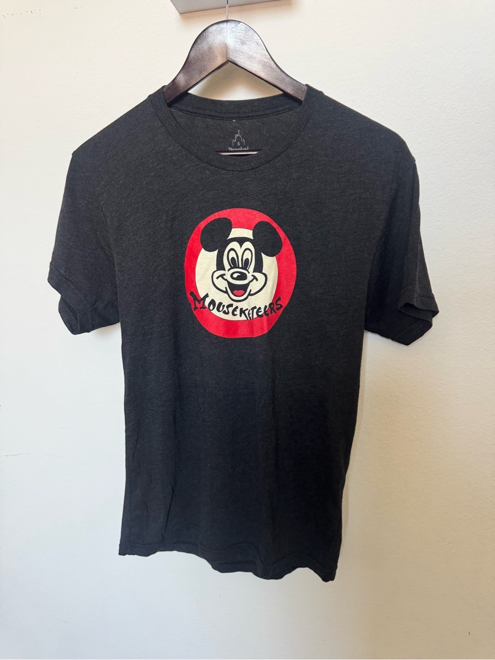 Disney Black Short-Sleeve Mouseketeers Graphic Tee with Red Accent